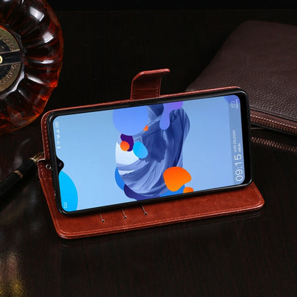 For Oukitel C19 idewei Crazy Horse Texture Horizontal Flip Leather Case with Holder & Card Slots & Wallet(Dark Blue) - More Brand by idewei | Online Shopping UK | buy2fix