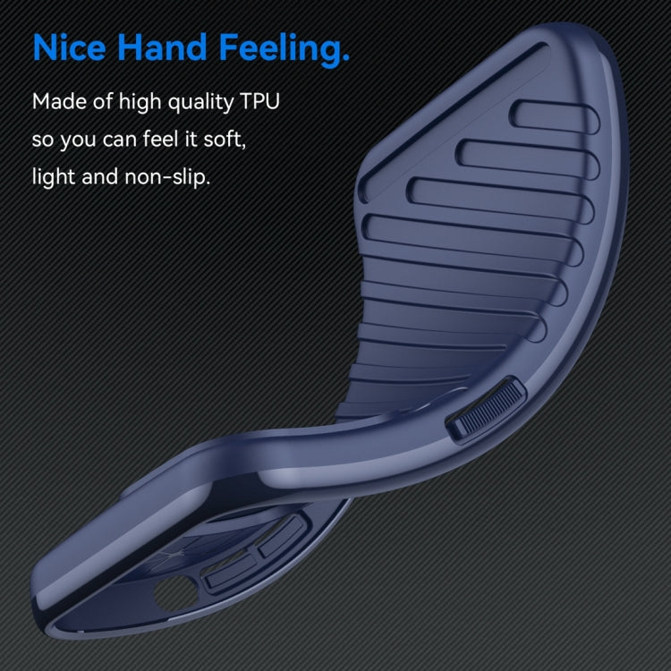 For iPhone 16e Thunderbolt Shockproof Soft TPU Phone Case(Blue) by buy2fix