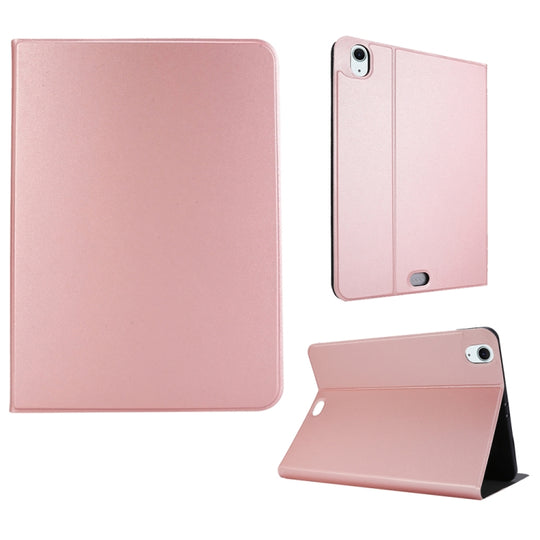 For iPad Air 13 2026 / 2025 / 2024 Stretch Voltage Plain Leather Smart Tablet Case(Rose Gold)