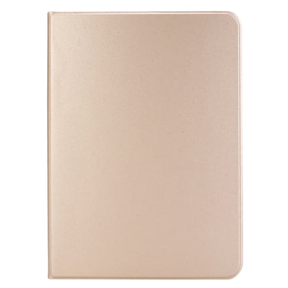 For iPad Air 11 2024 Stretch Voltage Plain Leather Smart Tablet Case(Gold) - iPad Air 11 2024 Cases by buy2fix | Online Shopping UK | buy2fix