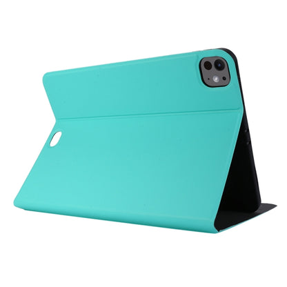 For iPad Pro 11 2025 / 2024 Stretch Voltage Plain Leather Smart Tablet Case(Green) by buy2fix