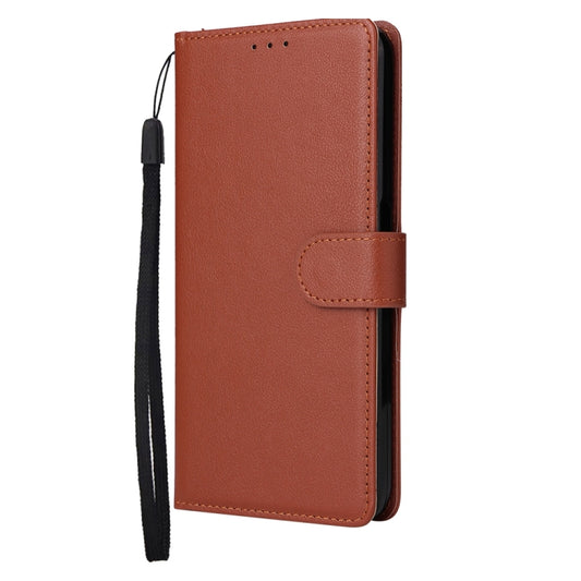 For vivo Y17s 4G 3-Card Slots Multifunctional Leather Phone Case(Brown) by buy2fix