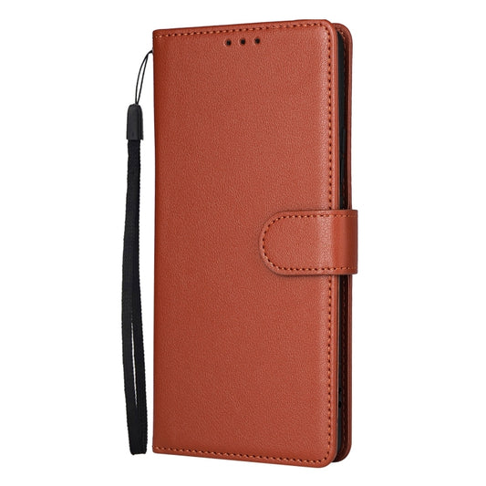 For OPPO Reno11 5G Global 3-Card Slots Multifunctional Leather Phone Case(Brown) by buy2fix