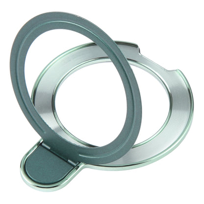 Metal Folding Desktop Phone Bracket(Dark Green) - Ring Holder by buy2fix | Online Shopping UK | buy2fix