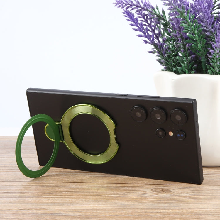 Metal Folding Desktop Phone Bracket(Green) - Ring Holder by buy2fix | Online Shopping UK | buy2fix