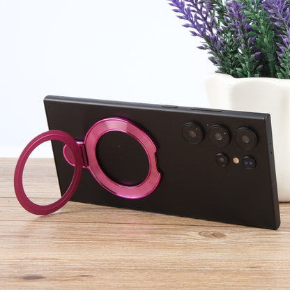 Metal Folding Desktop Phone Bracket(Rose Red) - Ring Holder by buy2fix | Online Shopping UK | buy2fix