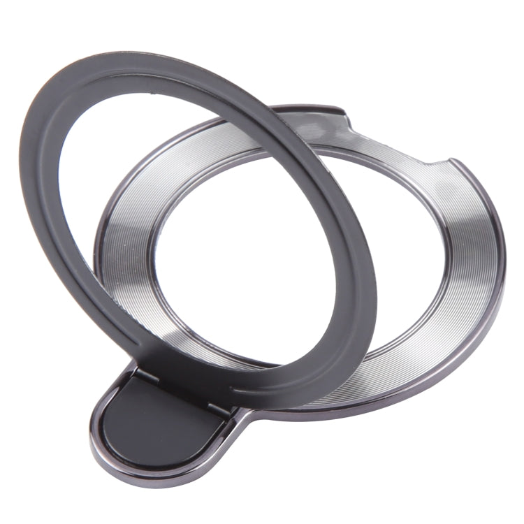 Metal Folding Desktop Phone Bracket(Black) - Ring Holder by buy2fix | Online Shopping UK | buy2fix