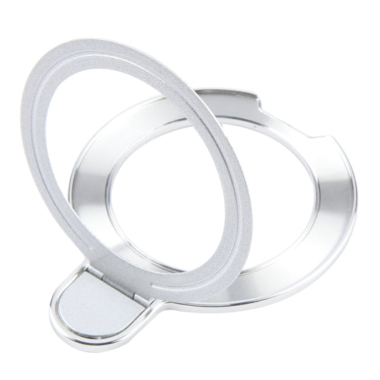 Metal Folding Desktop Phone Bracket(Silver) - Ring Holder by buy2fix | Online Shopping UK | buy2fix