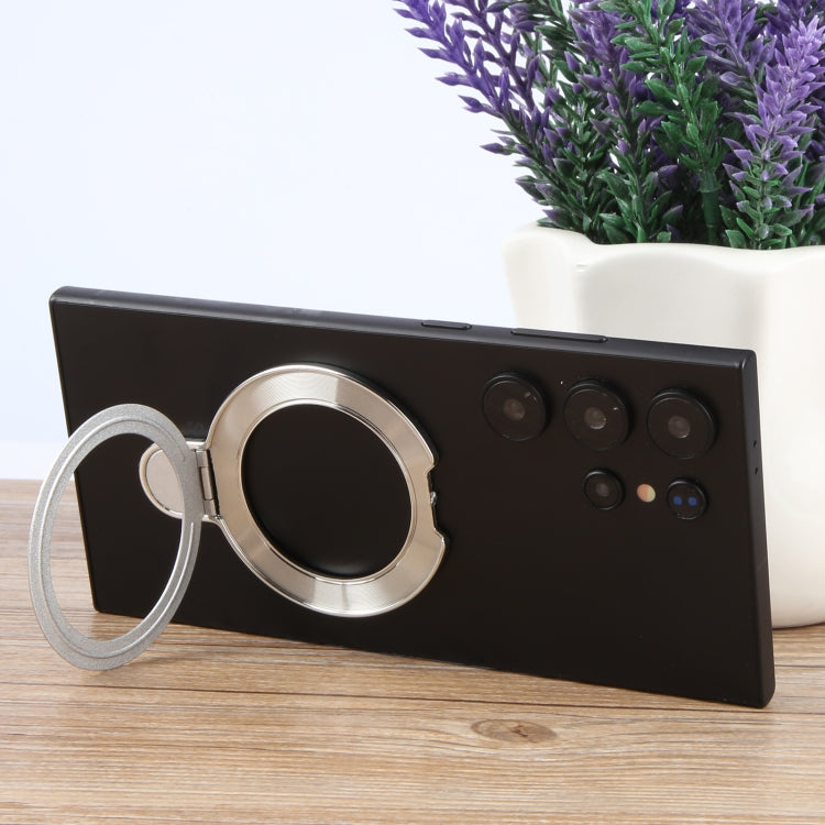 Metal Folding Desktop Phone Bracket(Silver) - Ring Holder by buy2fix | Online Shopping UK | buy2fix