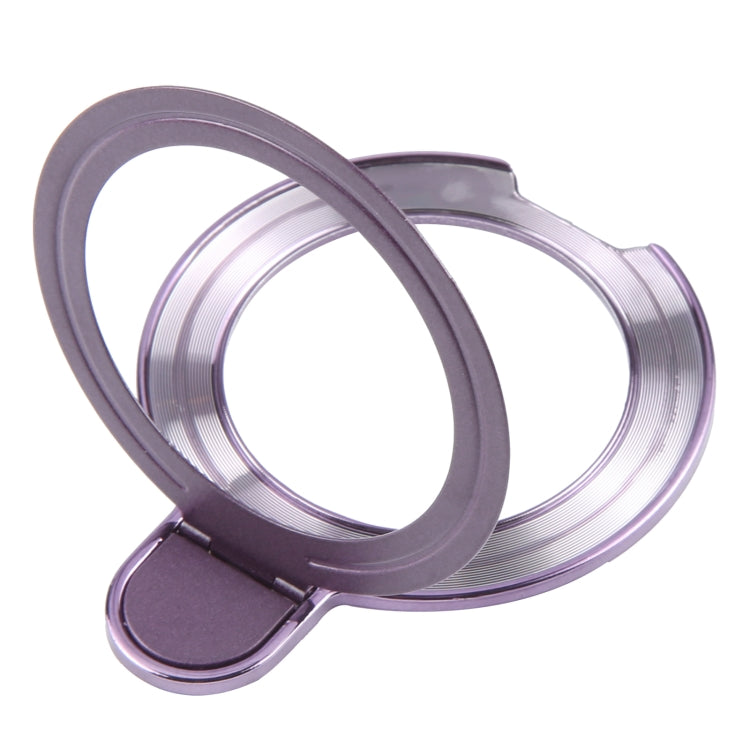 Metal Folding Desktop Phone Bracket(Dark Purple) - Ring Holder by buy2fix | Online Shopping UK | buy2fix