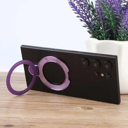 Metal Folding Desktop Phone Bracket(Dark Purple) - Ring Holder by buy2fix | Online Shopping UK | buy2fix