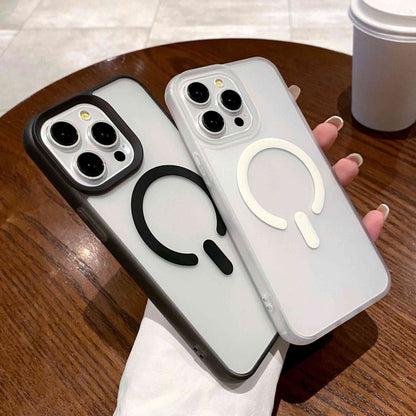 For iPhone 13 Dual-Side Frosted MagSafe Clear Phone Case(Yellow) by buy2fix