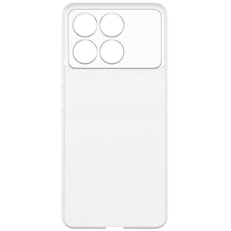 For Xiaomi Redmi K70E 5G imak 0.7mm Ultra Thin Ripple Texture Phone Case(Transparent White) - K70E Cases by imak | Online Shopping UK | buy2fix