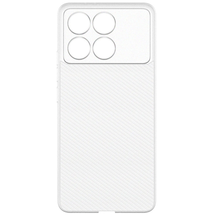 For Xiaomi POCO X6 Pro 5G imak 0.7mm Ultra Thin Ripple Texture Phone Case(Transparent White) - Xiaomi Cases by imak | Online Shopping UK | buy2fix