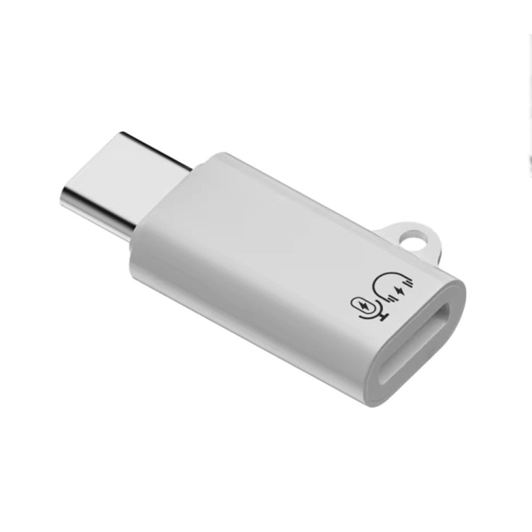 8 Pin Female to Type-C Male Adapter Audio Sound Card Connector With Hanging Ear by buy2fix
