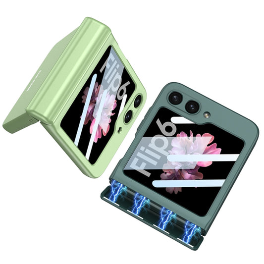 For Samsung Galaxy Z Flip6 / Flip7 FE GKK Integrated Magnetic Full Coverage Folding Phone Case(Matcha Green) by GKK