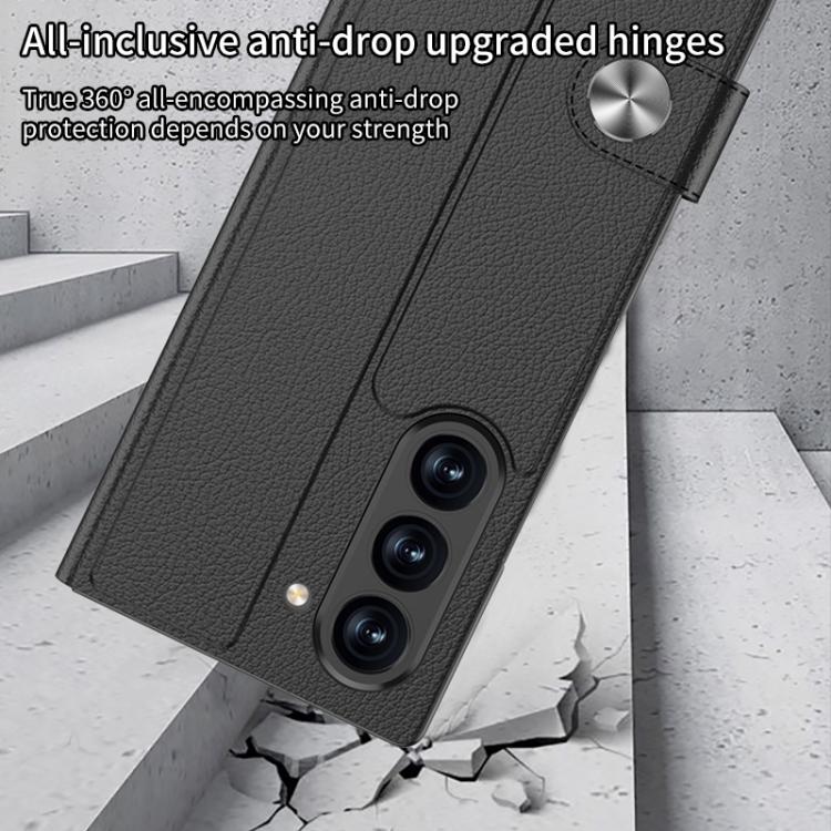 For Samsung Galaxy Z Fold7 5G GKK Integrated Flip Leather Case with Pen Slotm, Stylus Not Included(Silver) - Galaxy Z Fold7 5G Cases by GKK | Online Shopping UK | buy2fix