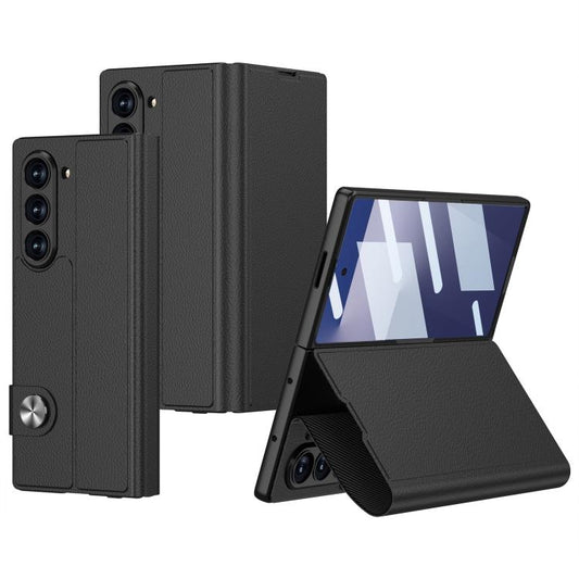 For Samsung Galaxy Z Fold7 5G GKK Integrated Flip Leather Phone Case(Black) - Galaxy Z Fold7 5G Cases by GKK | Online Shopping UK | buy2fix