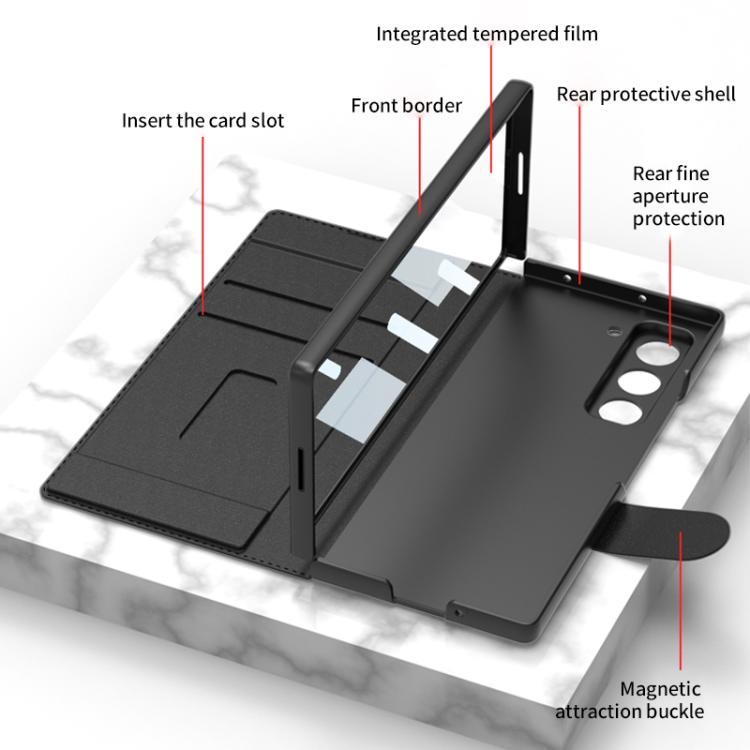 For Samsung Galaxy Z Fold7 5G GKK Integrated Armor Flip Leather Case with Pen Slot, Stylus Not Included(Green) - Galaxy Z Fold7 5G Cases by GKK | Online Shopping UK | buy2fix