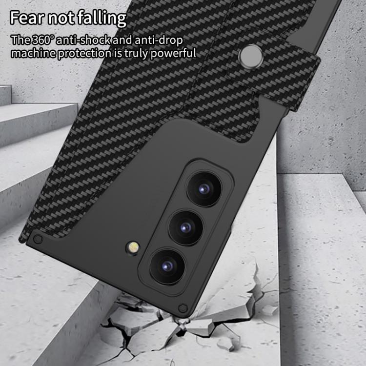 For Samsung Galaxy Z Fold7 5G GKK Integrated Armor Flip Leather Case with Pen Slot, Stylus Not Included(Litchi Texture) - Galaxy Z Fold7 5G Cases by GKK | Online Shopping UK | buy2fix