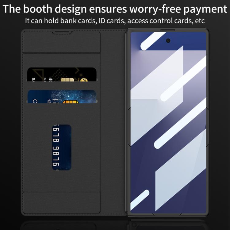 For Samsung Galaxy Z Fold7 5G GKK Integrated Armor Flip Leather Case with Pen Slot, Stylus Not Included(Litchi Texture) - Galaxy Z Fold7 5G Cases by GKK | Online Shopping UK | buy2fix