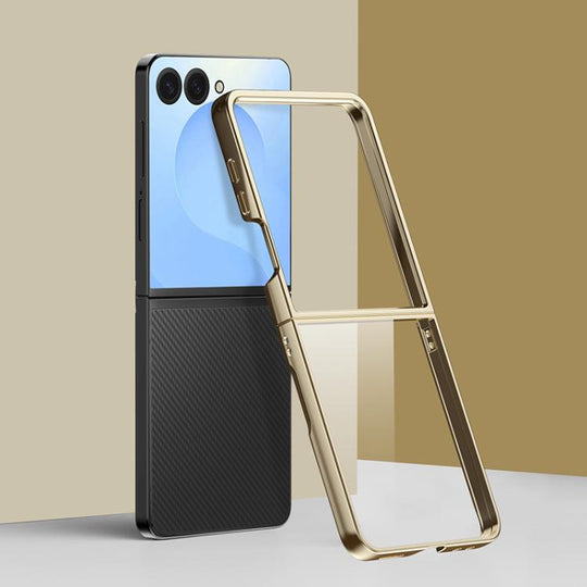 For Galaxy Z Flip8 5G 6D Electroplating PC Shockproof Phone Case(Gold)