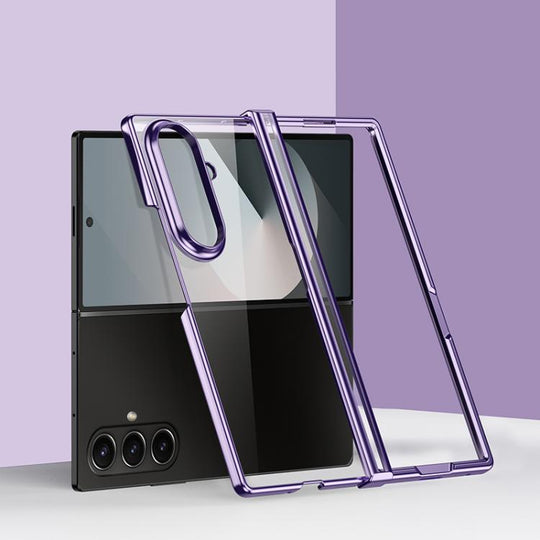 For Galaxy Z Fold8 Ultra 5G Three Parts 6D Electroplating PC Shockproof Phone Case(Purple)