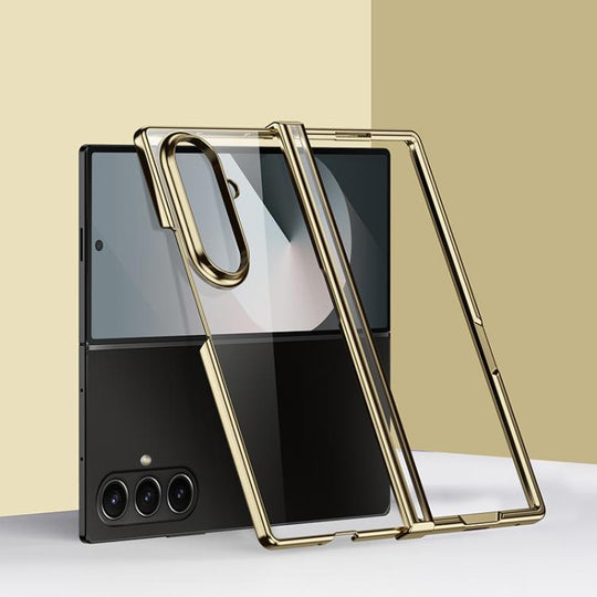 For Galaxy Z Fold8 Ultra 5G Three Parts 6D Electroplating PC Shockproof Phone Case(Gold)