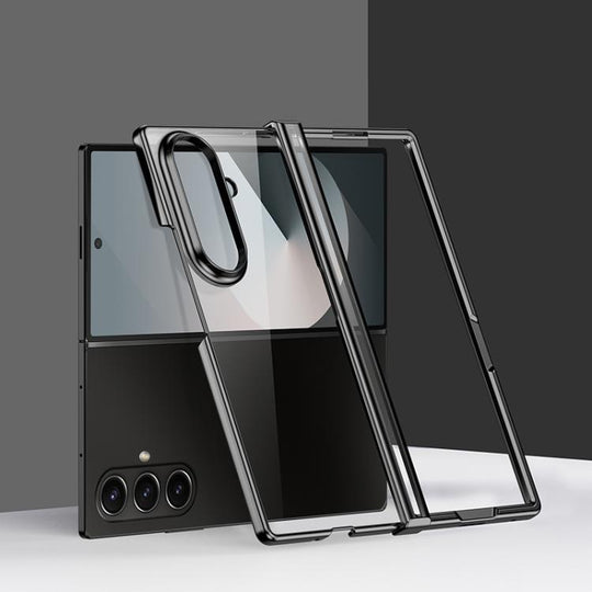 For Galaxy Z Fold8 Ultra 5G Three Parts 6D Electroplating PC Shockproof Phone Case(Black)