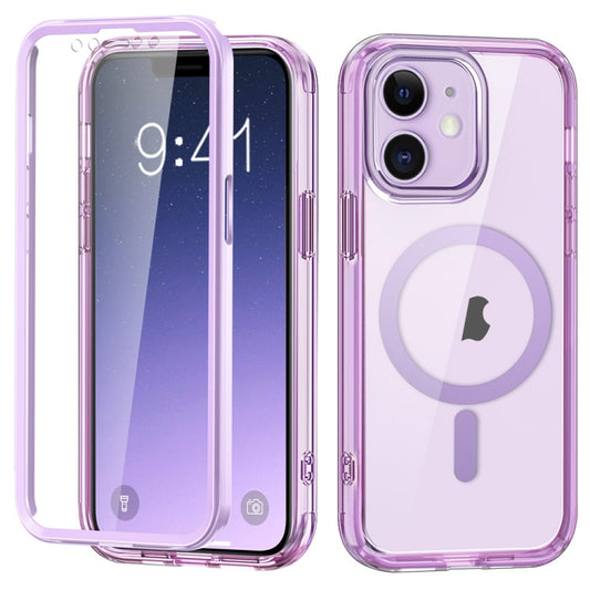 For iPhone 11 Colorful MagSafe Magnetic PC + TPU Phone Case(Light Purple) - iPhone 11 Cases by buy2fix | Online Shopping UK | buy2fix