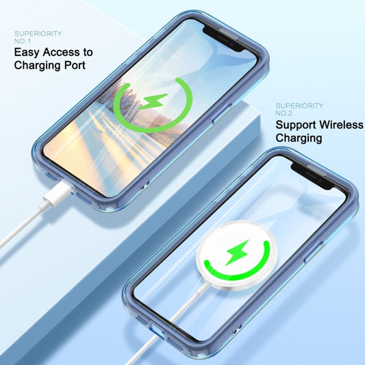 For iPhone 11 Pro Max Colorful MagSafe Magnetic PC Hybrid TPU Phone Case(Blue) by buy2fix