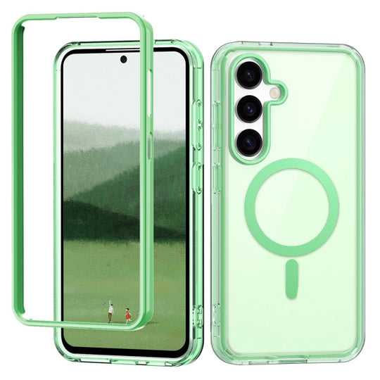 For Samsung Galaxy S24+ 5G Colorful MagSafe Magnetic PC + TPU Phone Case(Green)