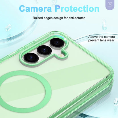 For Samsung Galaxy S24+ 5G Colorful MagSafe Magnetic PC + TPU Phone Case(Green) - Galaxy S24+ 5G Cases by buy2fix | Online Shopping UK | buy2fix