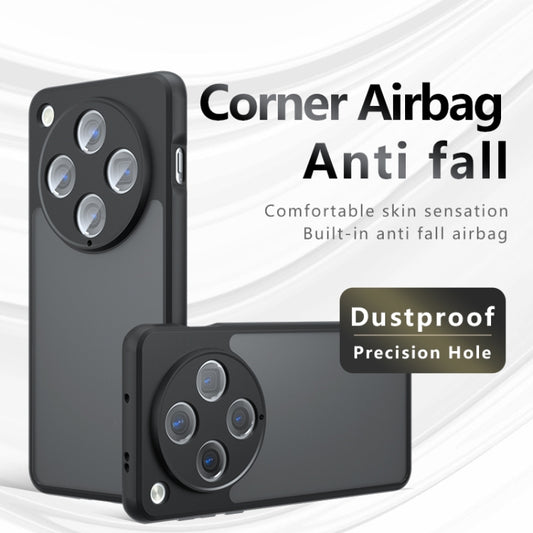 For OPPO Find X8 Pro Armor Precise Hole PC Hybrid TPU Phone Case(Transparent) by buy2fix