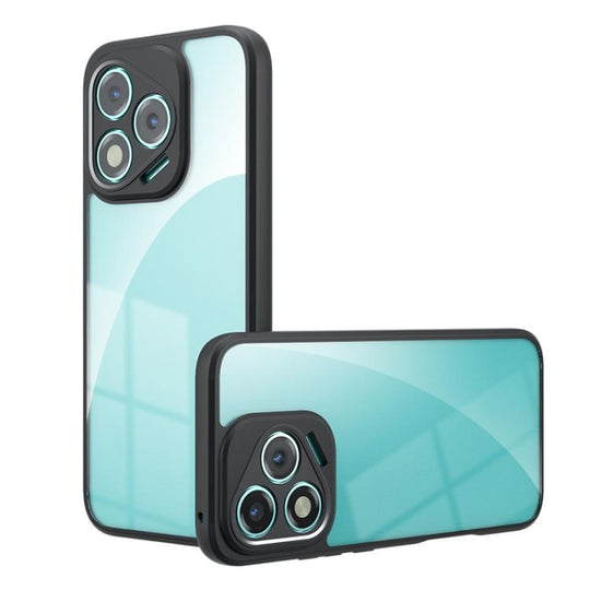 For Honor 400 Lite Global Armor Precise Hole PC Hybrid TPU Phone Case(Transparent)