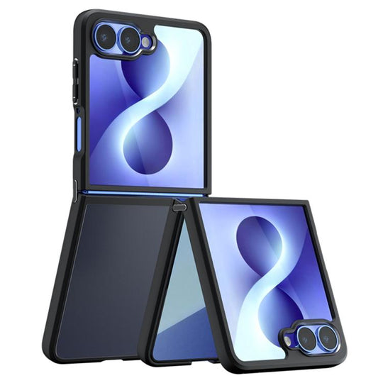 For Galaxy Z Flip8 5G Armor PC Hybrid TPU Phone Case(Frosted Black)