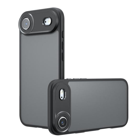 For iPhone Air Armor Precise Hole PC Hybrid TPU Phone Case(Frosted Black) - iPhone Air Cases by buy2fix | Online Shopping UK | buy2fix