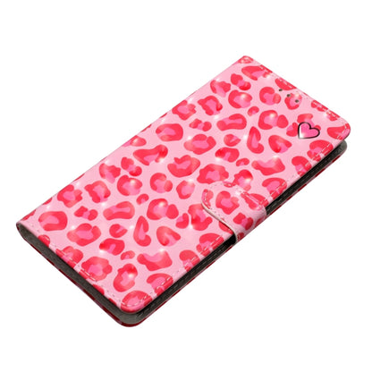 For iPhone 16 3D Pattern Leather Phone Case(Pink Leopard Print) - iPhone 16 Cases by buy2fix | Online Shopping UK | buy2fix