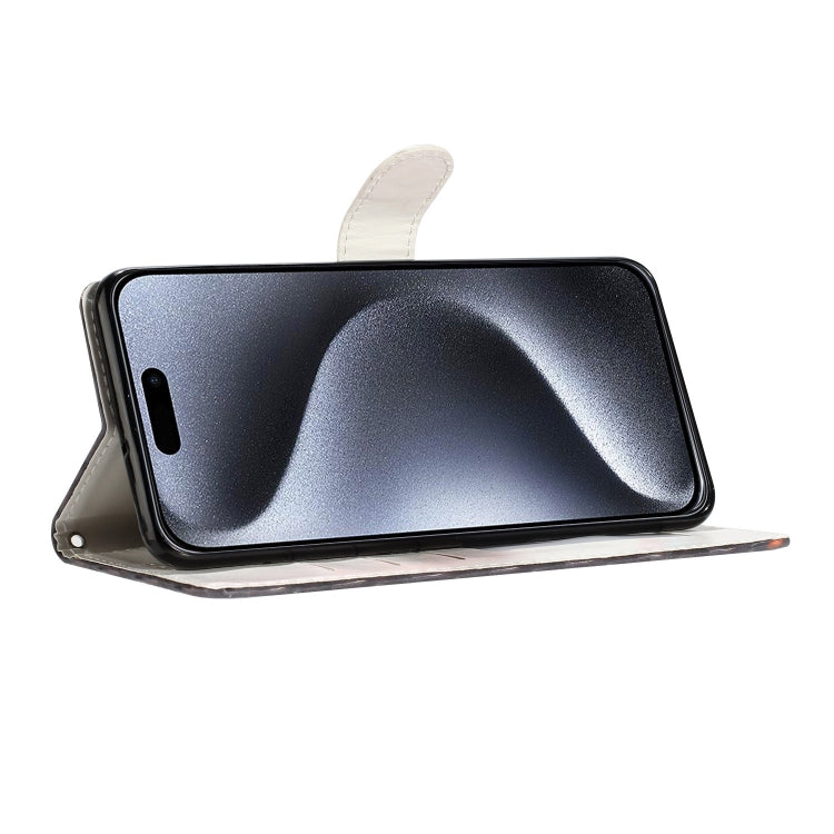 For iPhone 16 Pro 3D Pattern Leather Phone Case(Tape) by buy2fix