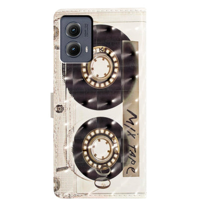 For Motorola Edge 2024 3D Pattern Leather Phone Case(Tape) by buy2fix