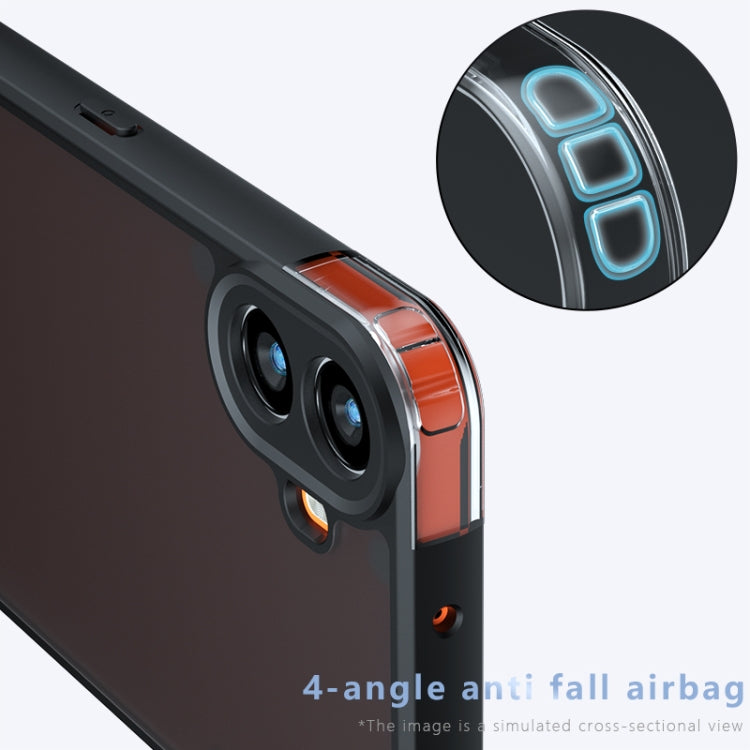 For Nothing CMF Phone 1 Armor Precise Hole PC Hybrid TPU Phone Case(Transparent) - Nothing Cases by buy2fix | Online Shopping UK | buy2fix