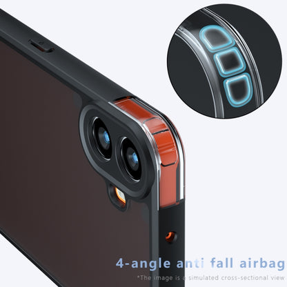 For Nothing CMF Phone 1 Armor Precise Hole PC Hybrid TPU Phone Case(Transparent) - Nothing Cases by buy2fix | Online Shopping UK | buy2fix