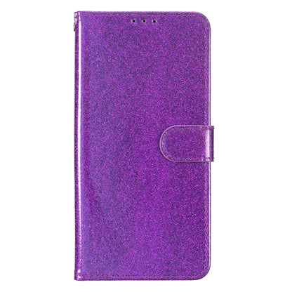 For Google Pixel 9 Pro XL Glitter Powder Flip Leather Phone Case(Purple) by buy2fix