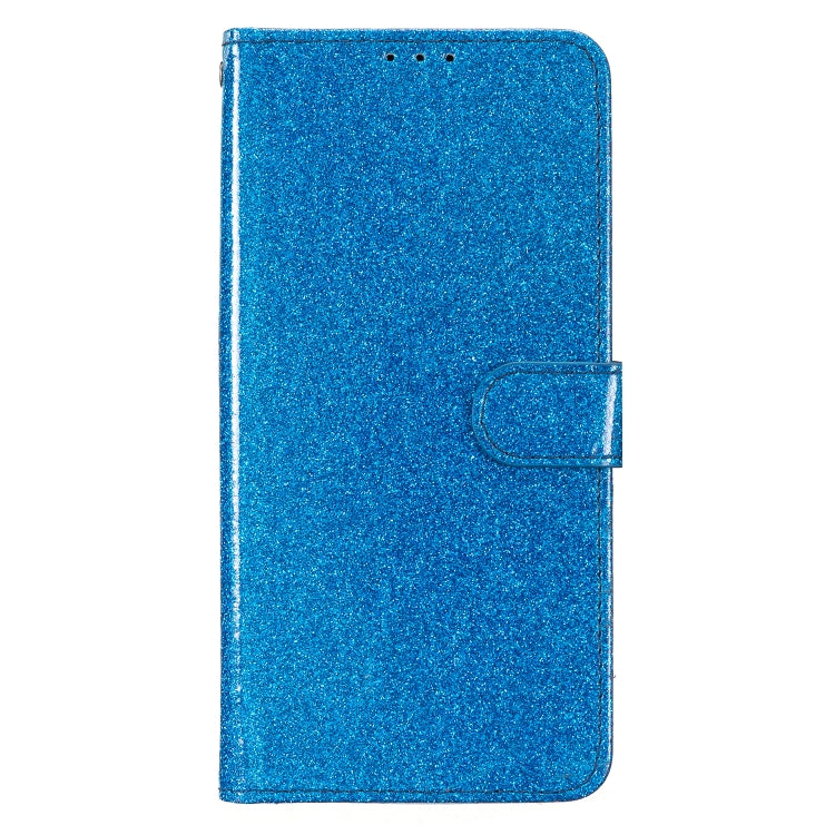 For Google Pixel 9 Pro XL Glitter Powder Flip Leather Phone Case(Blue) - Google Cases by buy2fix | Online Shopping UK | buy2fix