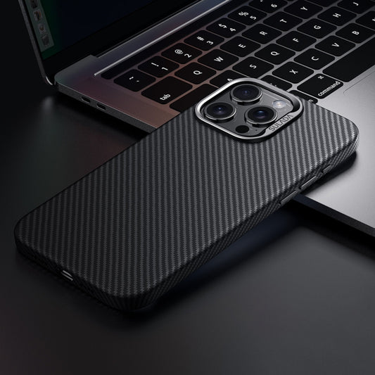 For iPhone 15 Pro SULADA 600D Kevlar Texture PC Shockproof Phone Case(Black) - iPhone 15 Pro Cases by SULADA | Online Shopping UK | buy2fix