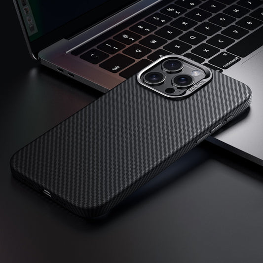 For iPhone 14 Pro SULADA 600D Kevlar Texture PC Shockproof Phone Case(Black) - iPhone 14 Pro Cases by SULADA | Online Shopping UK | buy2fix