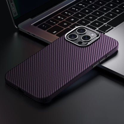 For iPhone 14 Pro SULADA 600D Kevlar Texture PC Shockproof Phone Case(Purple) - iPhone 14 Pro Cases by SULADA | Online Shopping UK | buy2fix