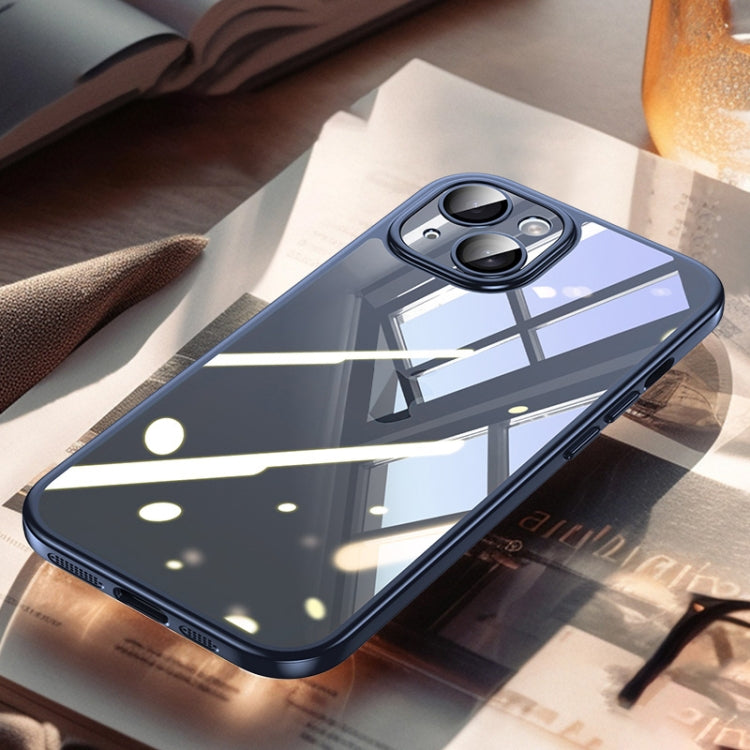 For iPhone 15 SULADA Electroplating Frosted PC + TPU Shockproof Phone Case(Blue) - iPhone 15 Cases by SULADA | Online Shopping UK | buy2fix