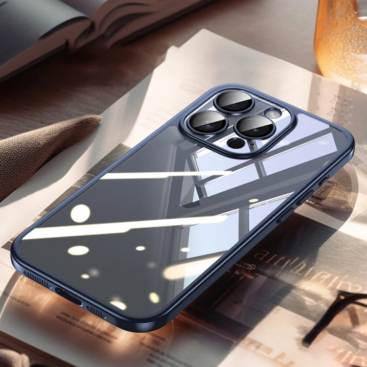 For iPhone 14 Pro SULADA Electroplating Frosted PC + TPU Shockproof Phone Case(Blue) - iPhone 14 Pro Cases by SULADA | Online Shopping UK | buy2fix