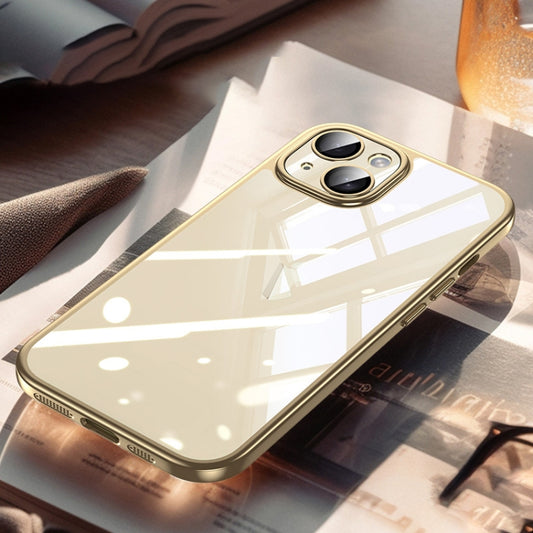 For iPhone 15 Plus SULADA Electroplating Frosted PC + TPU Shockproof Phone Case(Gold) - iPhone 15 Plus Cases by SULADA | Online Shopping UK | buy2fix